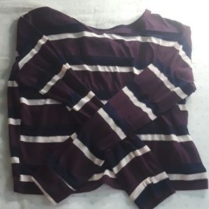 cropped striped t-shirt